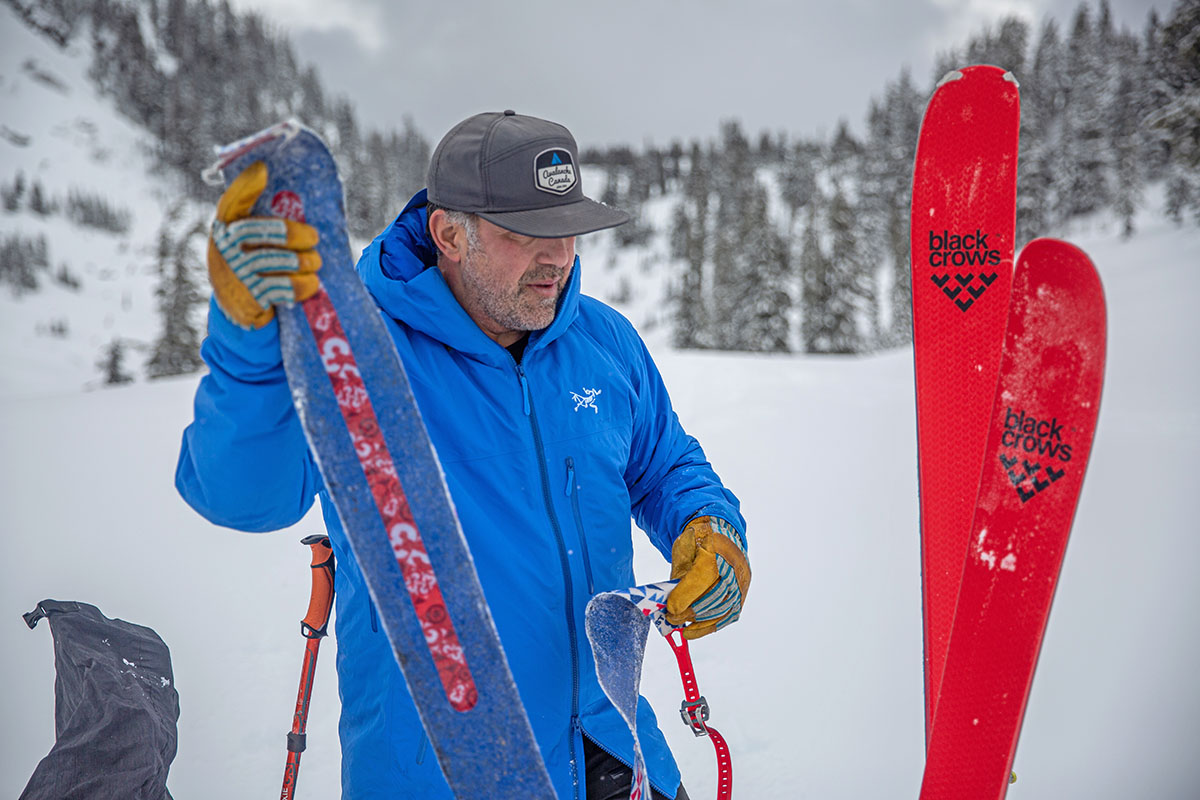 Arc'teryx Beta Insulated Jacket (ripping off skins)